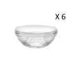 Duralex Lot De 6 - Coupelle Empilable 31 Cl En Verre Trempé Transparent -Chef&Sommelier-boutique lot de 6 coupelle empilable 31 cl en verre trempe transparent