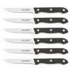 Jean Dubost Lot De 6 Couteaux à Steak En Inox Noir -Chef&Sommelier-boutique lot de 6 couteaux a steak en inox noir