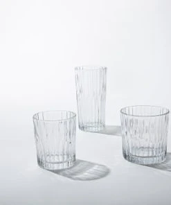 Duralex Lot De 6-Verre à Cocktail Strié Bas 30,5cl En Verre Trempé Transparent -Chef&Sommelier-boutique lot de 6 verre a cocktail strie bas 30 5cl en verre trempe transparent 1