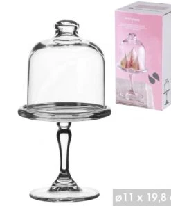 Wadiga Mini Présentoir à Pâtisserie En Verre Avec Cloche -Chef&Sommelier-boutique mini presentoir a patisserie en verre avec cloche 1