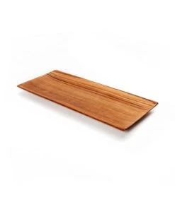 Bazar Bizar Petite Assiette à Sushi Rectangulaire En Bois De Teck