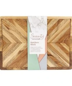 KitchenCraft Planche à Découper Avec Motifs En Bois De Manguier Marron -Chef&Sommelier-boutique planche a decouper avec motifs en bois de manguier marron 5