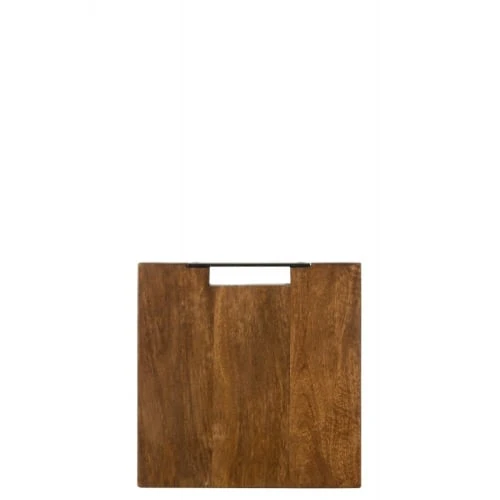 LANADECO Planche à Découper Carrée Bois De Manguier Marron 30x30cm 4 LANADECO Planche à Découper Carrée Bois De Manguier Marron 30x30cm – Image 2