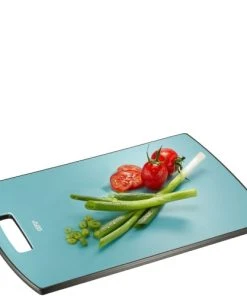 GEFU Planche à Découper En Plastique Bleu