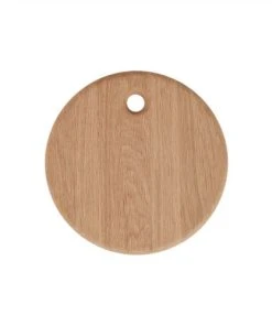 OYOY Living Design Planche à Découper Marron Chêne Ø31,5xH2cm