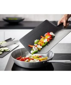 GEFU Planche à Découper Pliable En Polypropylène Noir -Chef&Sommelier-boutique planche a decouper pliable en polypropylene noir 2