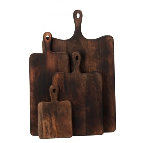 LANADECO Planche à Découper Rectangle Bois Marron Foncé 35x60cm 4 LANADECO Planche à Découper Rectangle Bois Marron Foncé 35x60cm – Image 2