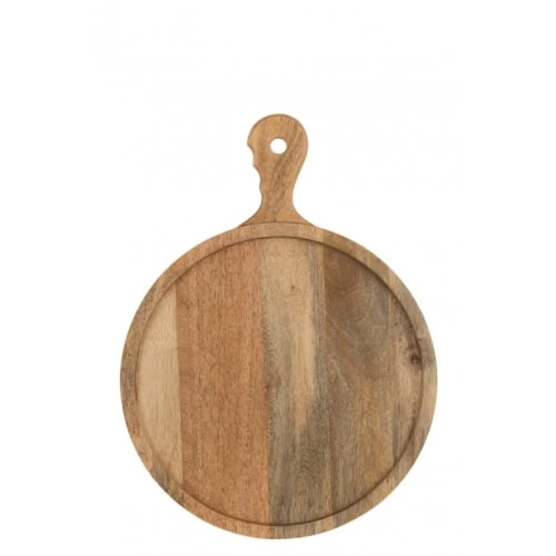 LANADECO Planche A Découper Ronde Anse Bois De Manguier 40x30cm 4 LANADECO Planche A Découper Ronde Anse Bois De Manguier 40x30cm – Image 2