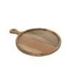 LANADECO Planche A Découper Ronde Anse Bois De Manguier 40x30cm -Chef&Sommelier-boutique planche a decouper ronde anse bois de manguier 40x30cm