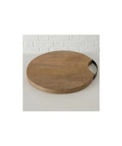 Wadiga Planche à Découper Ronde En Bois Et Métal Noir D33cm 9 Wadiga Planche à Découper Ronde En Bois Et Métal Noir D33cm -Chef&Sommelier-boutique planche a decouper ronde en bois et metal noir d33cm 2
