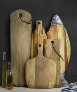 Masterclass Planche à Pagaie De Service En Bois De Manguier Marron -Chef&Sommelier-boutique planche a pagaie de service en bois de manguier marron 2