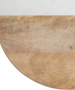 Masterclass Planche à Pagaie Ronde En Bois Et Marbre Marron Et Gris -Chef&Sommelier-boutique planche a pagaie ronde en bois et marbre marron et gris 4