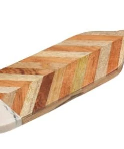 KitchenCraft Planche à Paguais Avec Motifs En Bois De Manguier Rose Marron