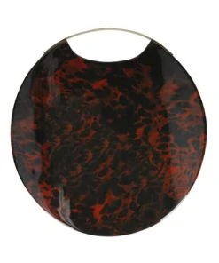 Artesa Planche Rond En Résine écaille De Tortue Noir Et Doré -Chef&Sommelier-boutique planche rond en resine ecaille de tortue noir et dore 4