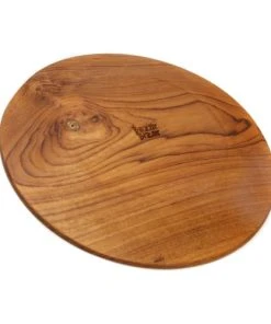 Bazar Bizar Plaque Ronde Extra Large En Bois De Teck -Chef&Sommelier-boutique plaque ronde extra large en bois de teck 4