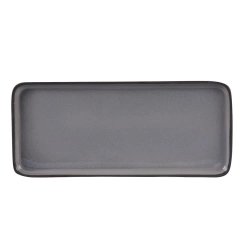 Table Passion Plat 22x12 Cm En Grès Gris 3 Table Passion Plat 22x12 Cm En Grès Gris