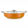 Pujadas Plat à Paella Avec Couvercle Ø 32cm Jaune -Chef&Sommelier-boutique plat a paella avec couvercle oe 32cm jaune