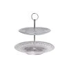 Wadiga Plat De Présentation Fruits Ou Gâteaux à 2 étages En Verre 20x25x25cm -Chef&Sommelier-boutique plat de presentation fruits ou gateaux a 2 etages en verre 20x25x25cm