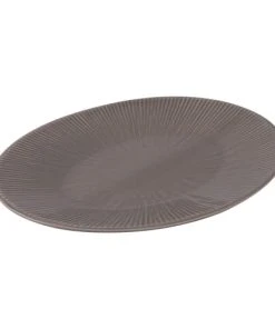Table Passion Plat Ovale Bohémia 41,5 Cm En Grès Gris 5 Table Passion Plat Ovale Bohémia 41,5 Cm En Grès Gris -Chef&Sommelier-boutique plat ovale bohemia 41 5 cm en gres gris 1