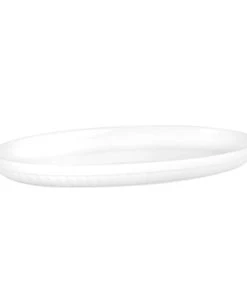 Maisons Du Monde Plat Ovale En Porcelaine Blanche