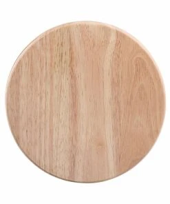 LIVOO Plateau à Fromage Pivotant En Bois Beige