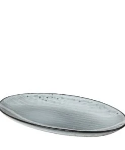 Broste Copenhagen Plateau De Service Céramique Beige 13,6x22cm -Chef&Sommelier-boutique plateau de service ceramique bleu 13 6x22cm nordic