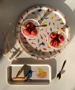 ALL THE WAYS TO SAY Plateau Rond Oiseaux En Bois 39cm -Chef&Sommelier-boutique plateau rond oiseaux en bois 39cm 1