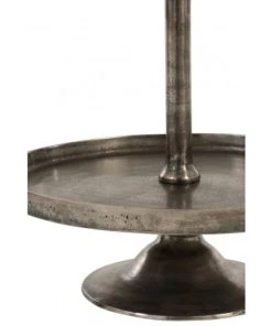 LANADECO Plateau Sur Pied 3 Niveaux Rond Alu Gris H98,5cm -Chef&Sommelier-boutique plateau sur pied 3 niveaux rond alu gris h98 5cm 2
