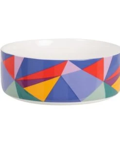Maisons Du Monde Pokebowl En Porcelaine Motifs Graphiques Multicolores