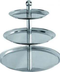 Stalgast Présentoir à Fruits Inox 3 Niveaux H 500 Mm