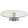 Wadiga Présentoir à Gâteau Rond Rotatif En Verre Et Métal Chromé -Chef&Sommelier-boutique presentoir a gateau rond rotatif en verre et metal chrome