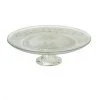 Wadiga Présentoir à Gâteau Sur Pied Rond En Verre 25x25x7cm -Chef&Sommelier-boutique presentoir a gateau sur pied rond en verre 25x25x7cm