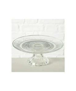 Wadiga Présentoir à Gâteau Sur Pied Rond En Verre 7,5x7,5x18cm -Chef&Sommelier-boutique presentoir a gateau sur pied rond en verre 7 5x7 5x18cm 1