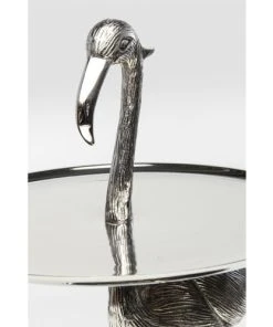 Kare Design Présentoir à Gâteaux 2 Niveaux Flamant Rose En Alu -Chef&Sommelier-boutique presentoir a gateaux 2 niveaux flamant rose en alu 3