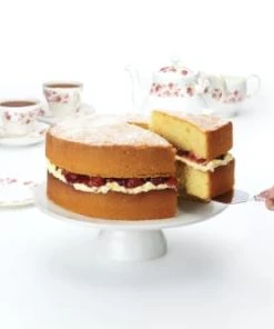 KitchenCraft Présentoire à Gateau En Procelaine - Céramique Blanc -Chef&Sommelier-boutique presentoire a gateau en procelaine ceramique blanc 5