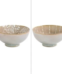 Table Passion Saladier 20 Cm (1 Modèle Aléatoire) En Porcelaine Beige