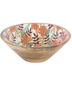 Table Passion Saladier 30 Cm En Bois Décoré