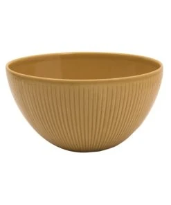 Table Passion Saladier Bohémia 20 Cm Moutarde En Grès Jaune