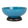 Maisons Du Monde Saladier En Grès Bleu Et Bois D'hévéa Noir