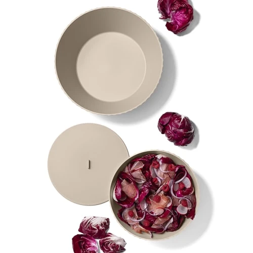 BlimPlus Saladier En Polypropylène Gris Mat Diam. 25cm 4 BlimPlus Saladier En Polypropylène Gris Mat Diam. 25cm – Image 2