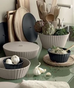 BlimPlus Saladier En Polypropylène Gris Mat Diam. 25cm 10 BlimPlus Saladier En Polypropylène Gris Mat Diam. 25cm -Chef&Sommelier-boutique saladier en polypropylene gris mat diam 25cm 2