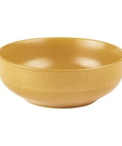 Table Passion Saladier Safran 16,5 Cm En Grès Jaune