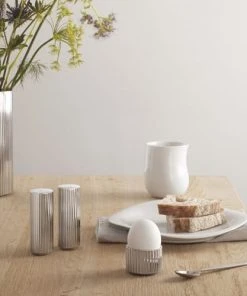 Georg Jensen Salière Et Poivrière En Acier Inoxydable -Chef&Sommelier-boutique saliere et poivriere en acier inoxydable 1