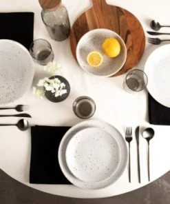 Sia Deco Service 18 Pièces En Grès Blanc -Chef&Sommelier-boutique service 18 pieces en gres blanc 1