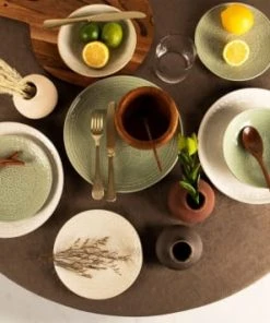 Sia Deco Service 6 Assiettes Vert Clair -Chef&Sommelier-boutique service 6 assiettes vert clair 1