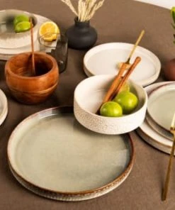 Sia Deco Service 6 Assiettes Vert Clair -Chef&Sommelier-boutique service 6 assiettes vert clair 3