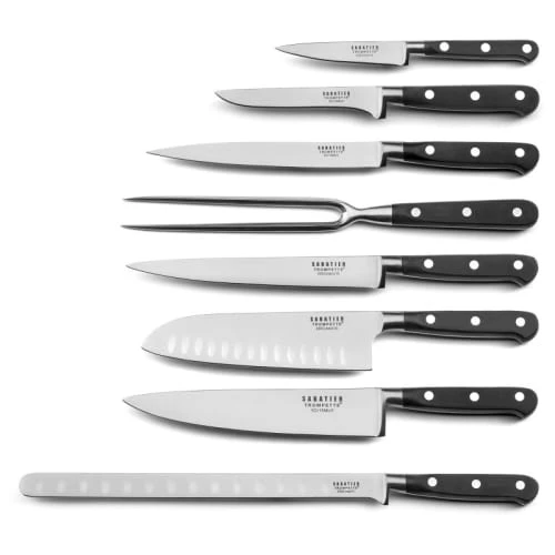 SABATIER TROMPETTE Set 8 Couteaux De Cuisine 3 SABATIER TROMPETTE Set 8 Couteaux De Cuisine