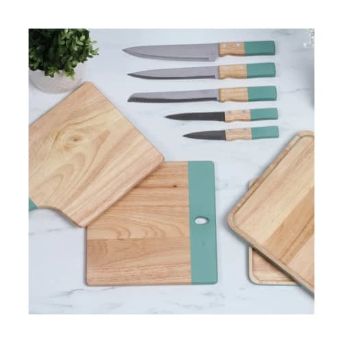 LIVOO Set De 3 Couteaux En Bois Beige 4 LIVOO Set De 3 Couteaux En Bois Beige – Image 2