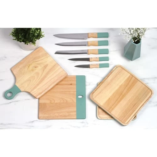 LIVOO Set De 3 Couteaux En Bois Beige 5 LIVOO Set De 3 Couteaux En Bois Beige – Image 3