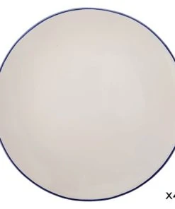 Maison Tilleul Set De 4 Assiettes à Dessert Céramique Blanc